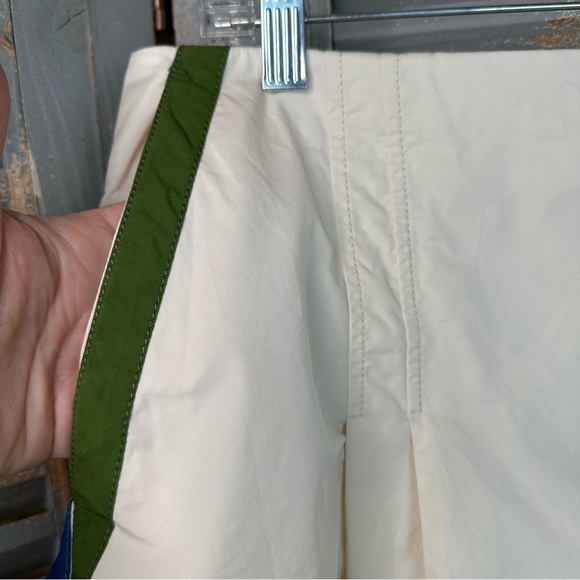 Tory Burch Pleated Color Trim Skort Off White Sz 12 - Picture 3 of 15